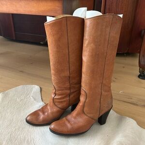 Madewell Tan Leather Boots